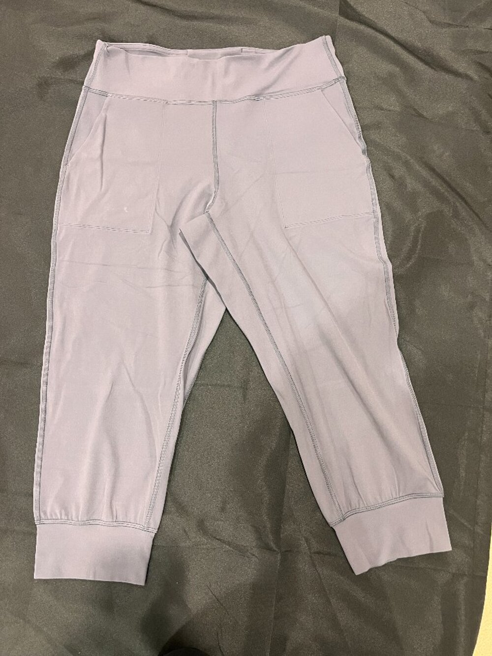 Lululemon Jogger Pants Size 12 yoga waist pockets grey